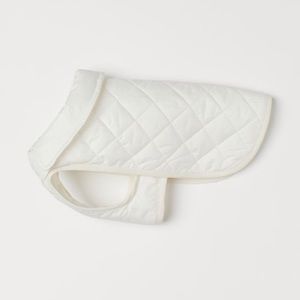 White Quilted Dog Jacket